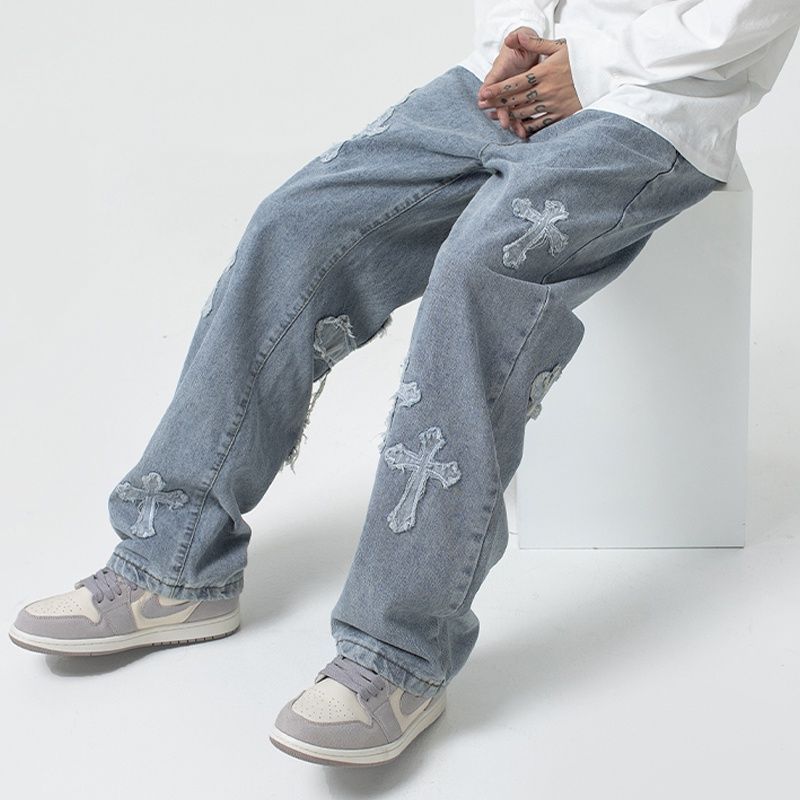 Baggie Jeans with Crosses