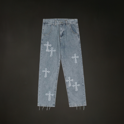 Baggie Jeans with Crosses